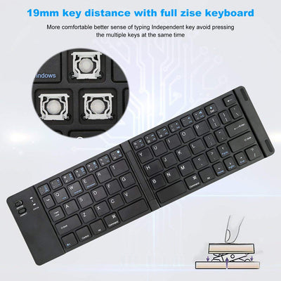 Teclado Bluetooth Plegable Inalámbrico Compacto - Image 13