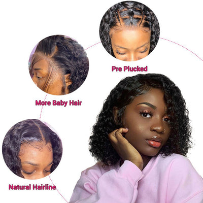 Peluca Rizada Corta Afro Cabello Rizado Sintético Premium - Image 9