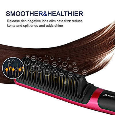 Plancha de Cabello Rojo con Control Automático de Temperatura - Image 10