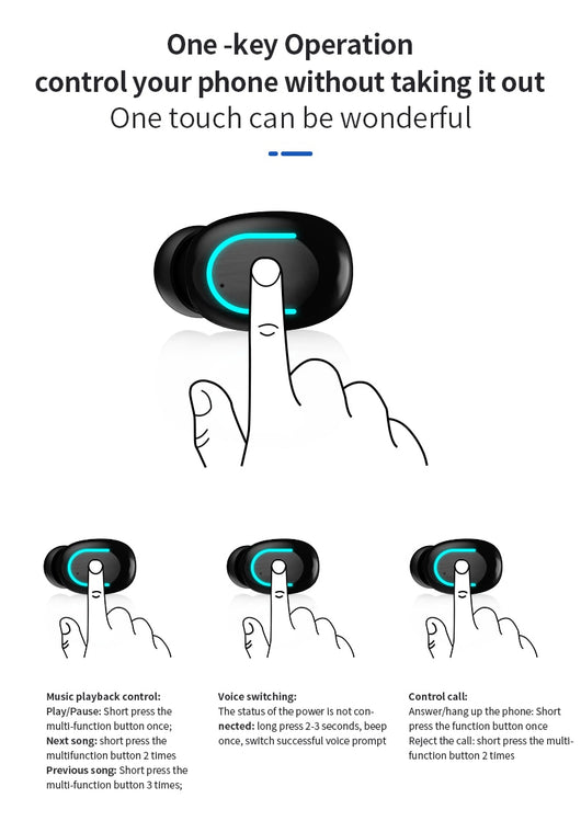 Audífonos Bluetooth Deportivos TWS Q67 - Doble Oído - Image 23