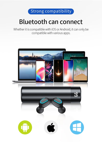 Audífonos Bluetooth Deportivos TWS Q67 - Doble Oído - Image 25
