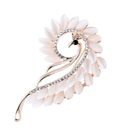 Broche Pavo Real Opal con Cristales de Aleación - Image 6