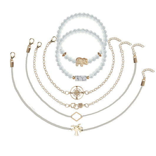 Set de Pulseras Bohemias Vintage con Cuentas y Amuletos para Mujer - Image 44