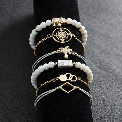 Set de Pulseras Bohemias Vintage con Cuentas y Amuletos para Mujer - Image 47