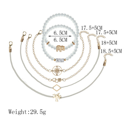 Set de Pulseras Bohemias Vintage con Cuentas y Amuletos para Mujer - Image 48