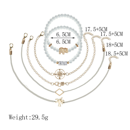 Set de Pulseras Bohemias Vintage con Cuentas y Amuletos para Mujer - Image 48