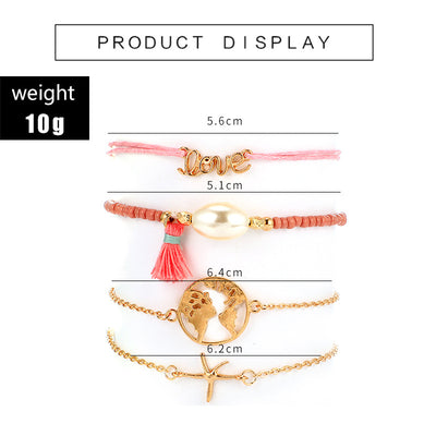 Set de Pulseras Bohemias Vintage con Cuentas y Amuletos para Mujer - Image 49