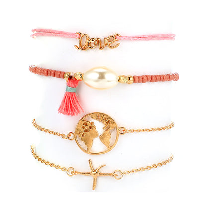 Set de Pulseras Bohemias Vintage con Cuentas y Amuletos para Mujer - Image 50