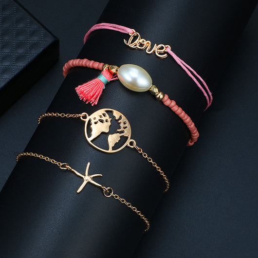 Set de Pulseras Bohemias Vintage con Cuentas y Amuletos para Mujer - Image 53