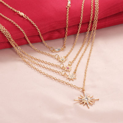 Collar Multicapa con Diamante y Zafiro - Image 15
