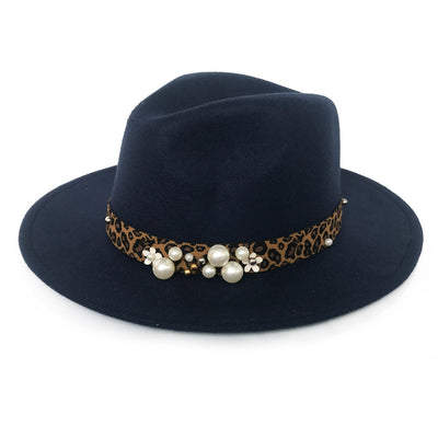 Sombrero Fedora de Lana para Mujer con Ala Ancha - Image 19