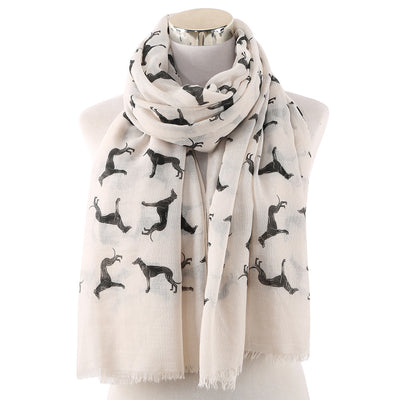 Pañuelo con Estampado de Perro Negro - Image 9