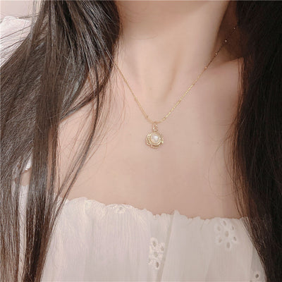 Collar Retro con Perlas Barrocas y Acero de Titanio Inalterable - Image 13
