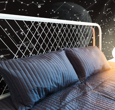 Manta Tapiz Constelaciones Cielo Estrellado Patrón Galaxia Decoración de Dormitorio - Image 15
