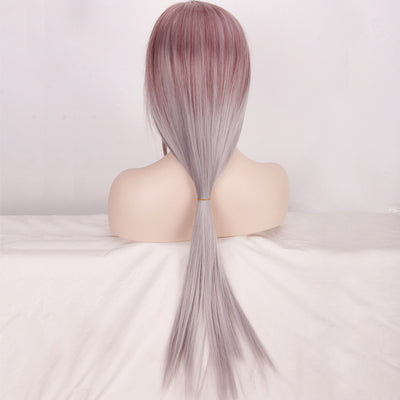 Peluca Larga Degradada con Coloración Ombré - Cabello Liso Natural - Image 6