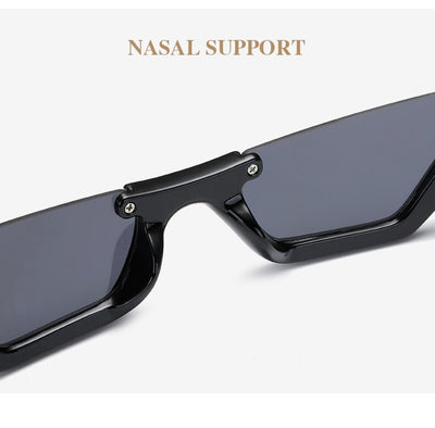 Retro cat-eye sunglasses with a brown leopard print plastic frame and brown lenses, shown on a white background. - Image 12