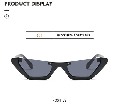 Retro cat-eye sunglasses with a brown leopard print plastic frame and brown lenses, shown on a white background. - Image 13