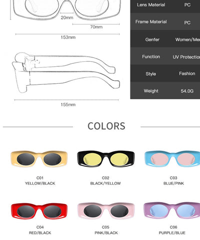 Gafas de Sol Mujer Estilo Cóncavo Minimalista - Image 14