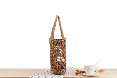 Bolsa de Playa Tejida Hueca - Estilo Rústico para Vacaciones - Image 11