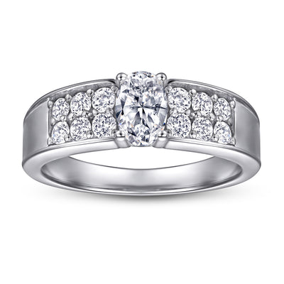 Anillo de Diamante Clásico Cuatro Garras Zirconia Plata S925 - Image 7