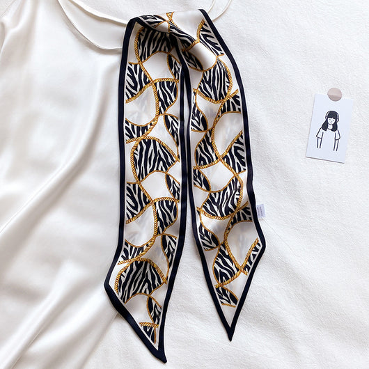 Pañuelo Largo Estampado Leopardo - Accesorio de Seda para Mujer - Image 22