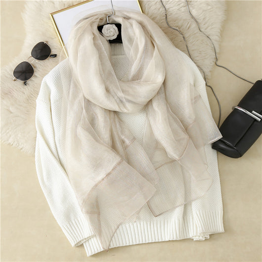 Pañuelo de Seda Elegante para Mujer - Estilo Casual Versátil - Image 22