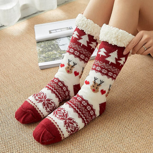 Calcetines Navideños para Mujer - Tubo Largo Invierno - Image 18