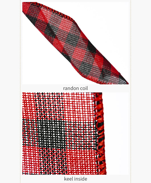 Cinta Decorativa Navideña Rojo, Blanco y Negro con Patrón Geométrico - Image 15