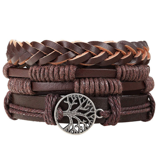 Pulseras de Cuero con Abalorios Artesanales - Image 27
