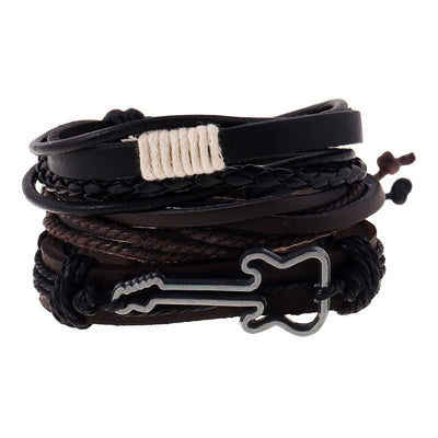 Pulseras de Cuero con Abalorios Artesanales - Image 46