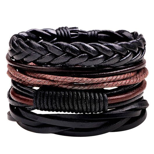 Pulseras de Cuero con Abalorios Artesanales - Image 47