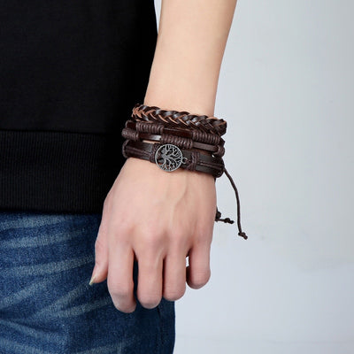 Pulseras de Cuero con Abalorios Artesanales - Image 52
