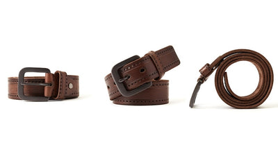 Cinturón de Cuero para Hombre con Hebilla Pin - Piel Premium Casual - Image 11