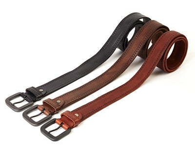 Cinturón de Cuero para Hombre con Hebilla Pin - Piel Premium Casual - Image 12