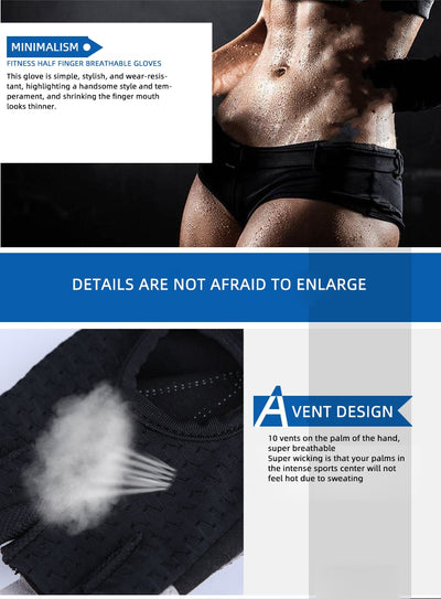 Guantes Deportivos de Medio Dedo para Hombre y Mujer - Image 13