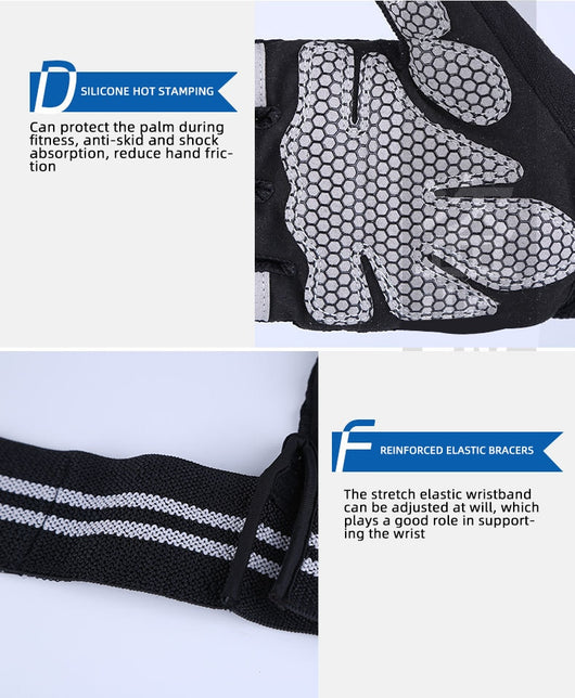 Guantes Deportivos de Medio Dedo para Hombre y Mujer - Image 15