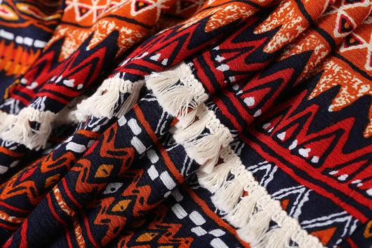 Cardigan Bohemio con Flecos y Estampado Artesanal - Image 15