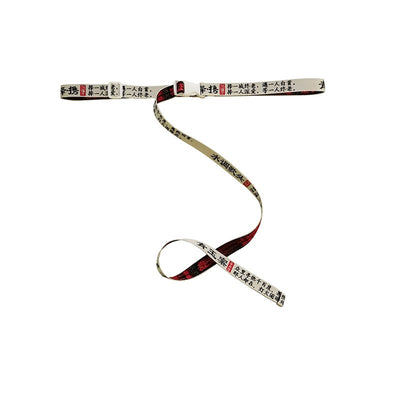 Cinturón Ajustable Hip-Hop Unisex con Hebilla de Viento y Bordado de Poesía Antigua China - Image 18