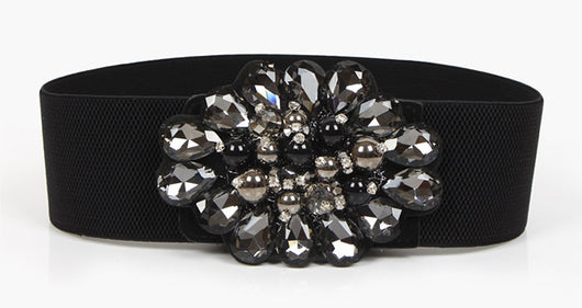 Cinturón Elástico con Strass Estilo Europeo y Americano - Image 4