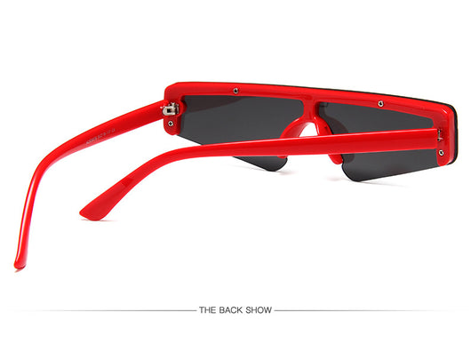 Brown mirror Siamese sport sunglasses with a flat top frame and gradient lenses, shown on a white background. - Image 20
