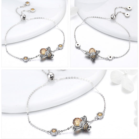 Pulsera de Plata Esterlina Abejita para Mujer - Image 4