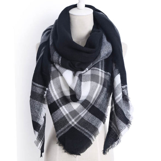 Bufanda Larga con Triángulos para Mujer - Chal Otoño Invierno - Image 67