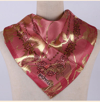 Pañuelo de Seda Estampado Jacquard para Mujer - Cobertura Elegante - Image 5