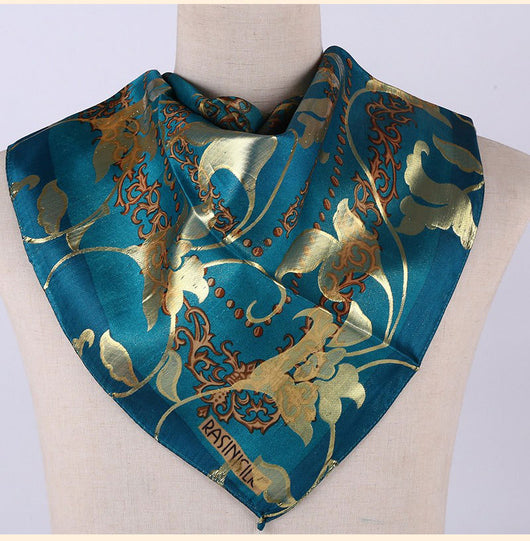 Pañuelo de Seda Estampado Jacquard para Mujer - Cobertura Elegante - Image 6