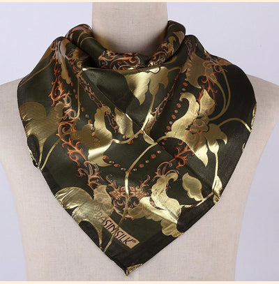 Pañuelo de Seda Estampado Jacquard para Mujer - Cobertura Elegante - Image 7