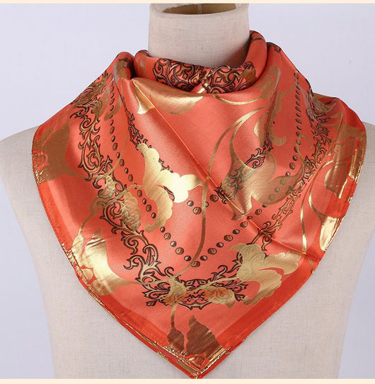 Pañuelo de Seda Estampado Jacquard para Mujer - Cobertura Elegante - Image 9
