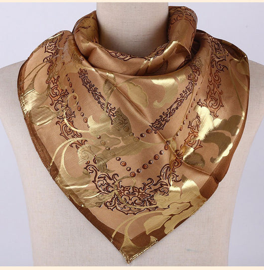 Pañuelo de Seda Estampado Jacquard para Mujer - Cobertura Elegante - Image 12