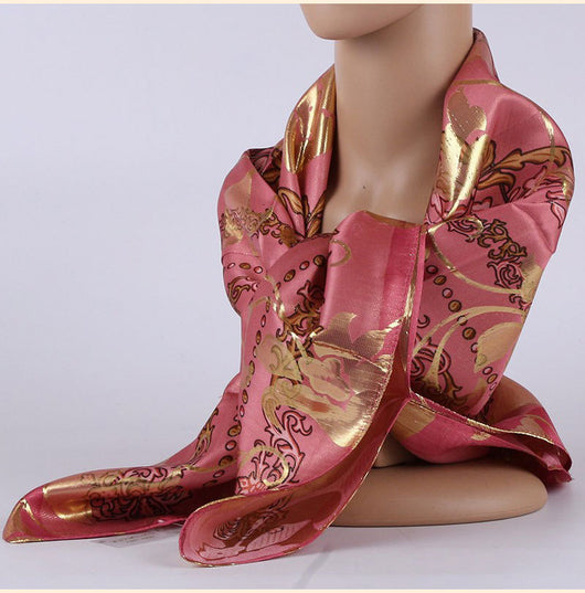 Pañuelo de Seda Estampado Jacquard para Mujer - Cobertura Elegante - Image 13