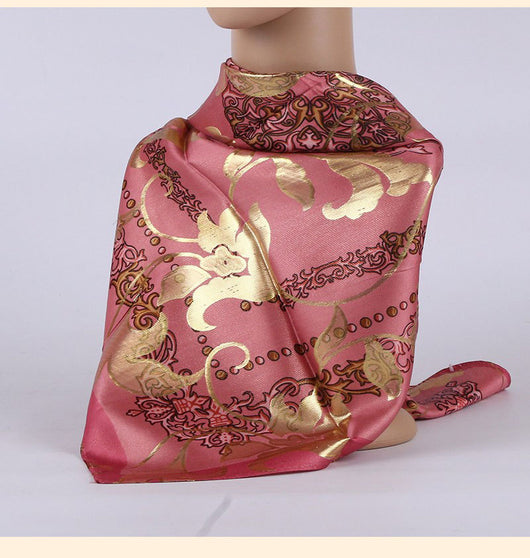 Pañuelo de Seda Estampado Jacquard para Mujer - Cobertura Elegante - Image 14