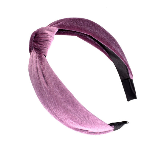 Diadema de Terciopelo Dorado con Borde Ancho Anudado - Image 25